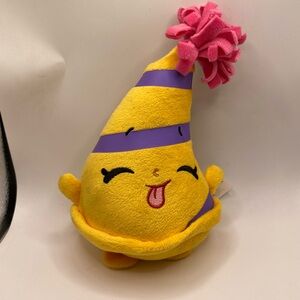 Marty Party Shopkins Birthday Hat Plush Cute Stuffed Animal Kid's Toy